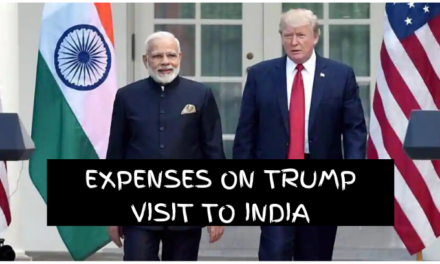 EXPENSES ON TRUMP VISIT TO INDIA