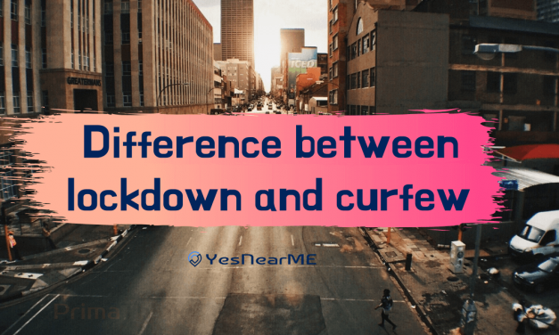 Difference between lock-down and curfew?