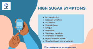 high sugar symptoms