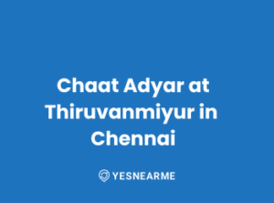 Chaat Adyar at Thiruvanmiyur in Chennai