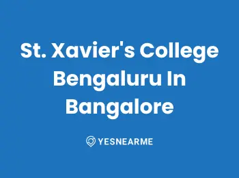 St. Xavier's College Bengaluru In Bangalore