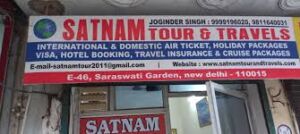 Satnam Tour and Travels offering customized travel planning and car rental services.